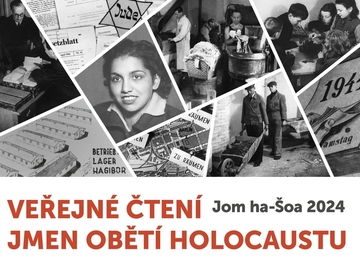 Venkovní akce:  Veřejné čtení jmen obětí Holocaustu